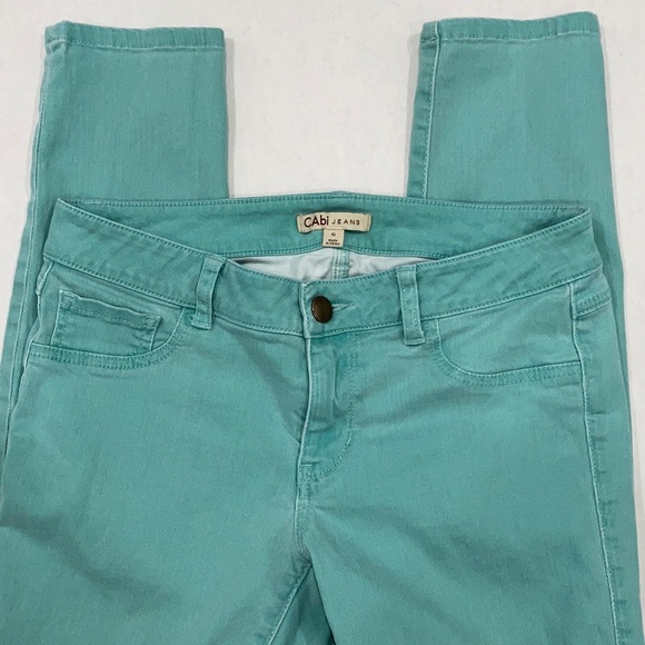 CAbi Thin Mint Skinny Ankle Jeans #332 size 6 - Picture 4 of 6
